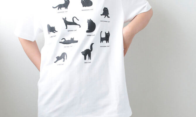 猫好きにはたまらない あのしぐさ！あのポーズが！Tシャツ・トートバッグになって登場！