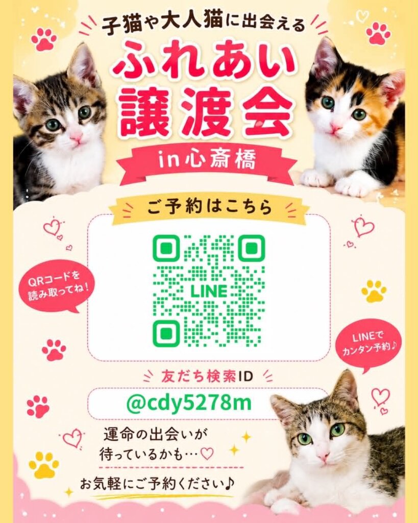 2026年8月30日の譲渡会申込みフォーム